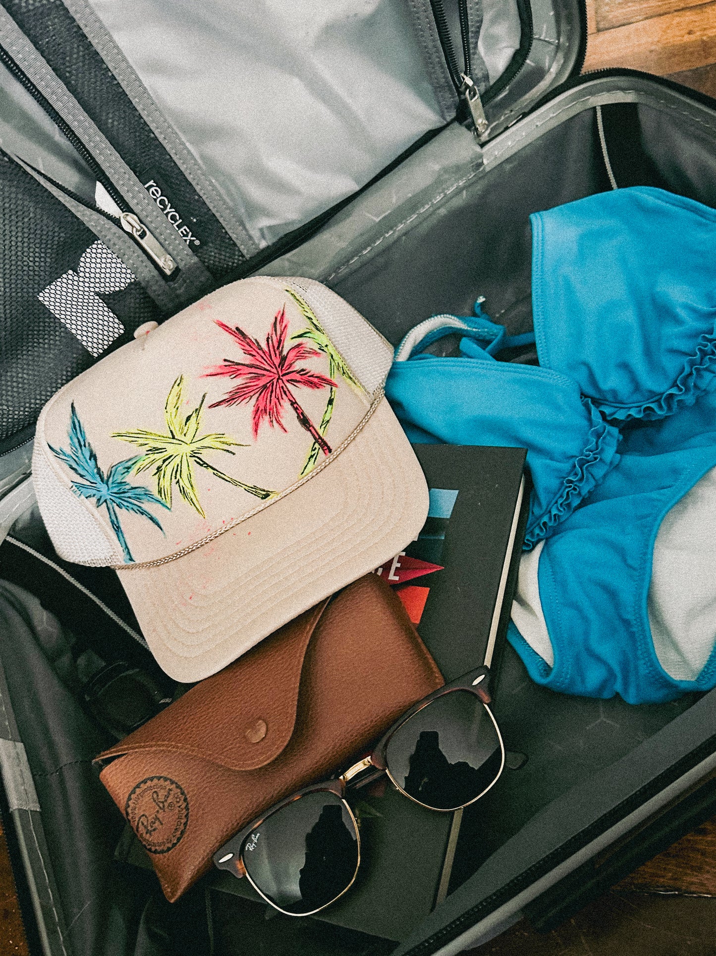 Palms Handpainted Trucker Hat