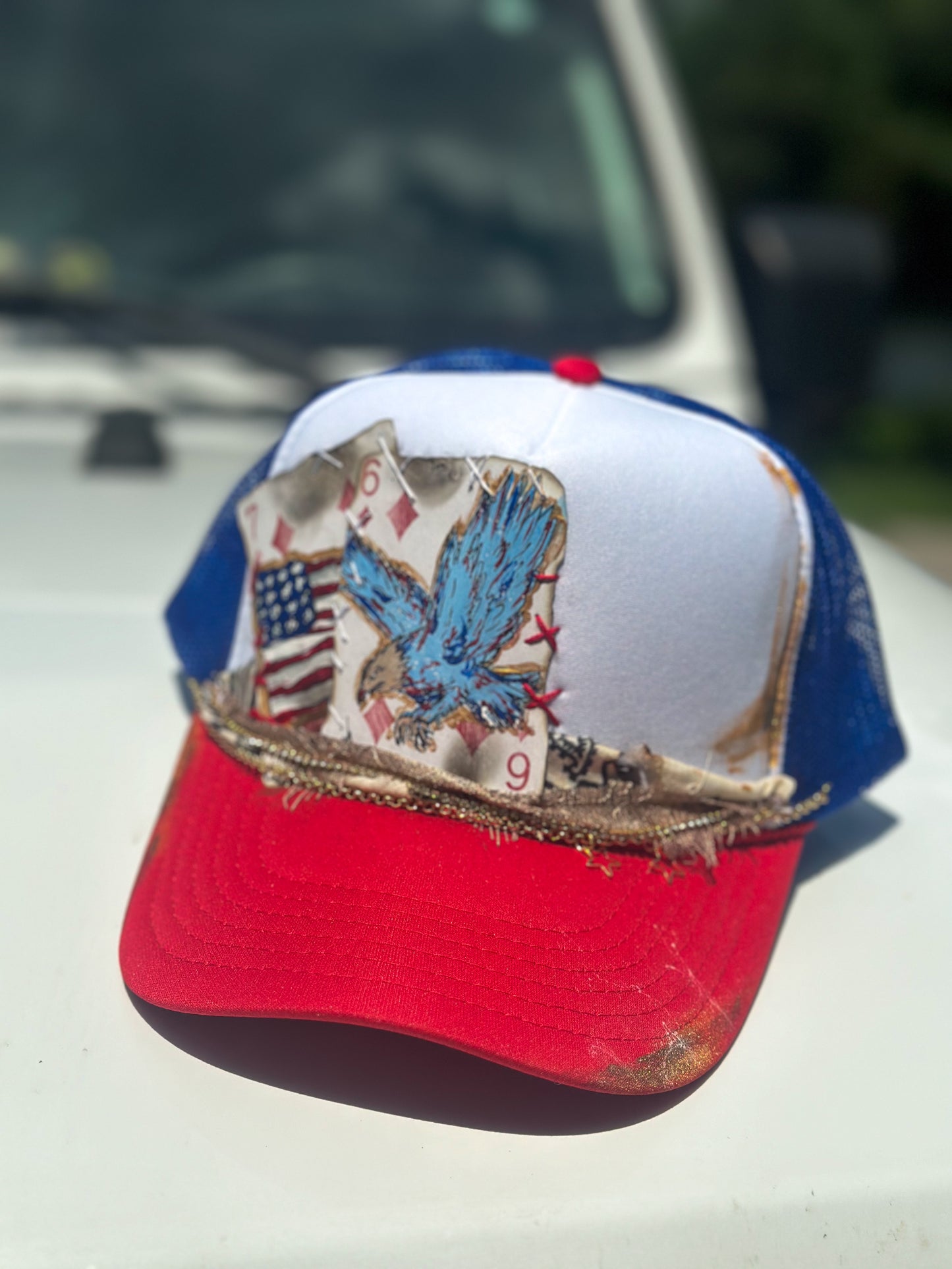 Patriotic Cards Trucker